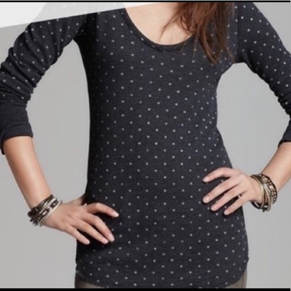 COPY - Free People Vintage Polka Dot Thermal